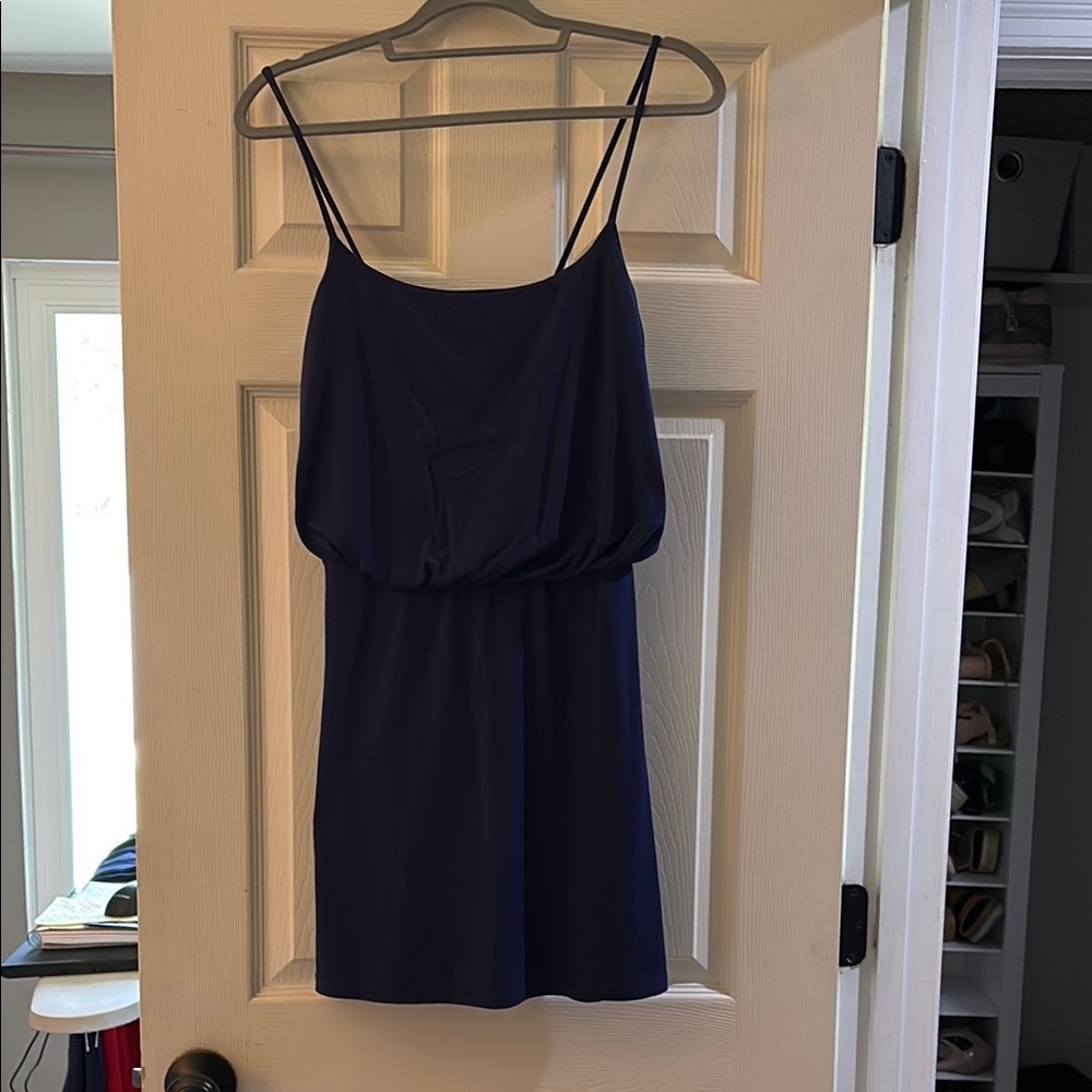 Susana Monaco Navy Blue Mini Dress Size Medium